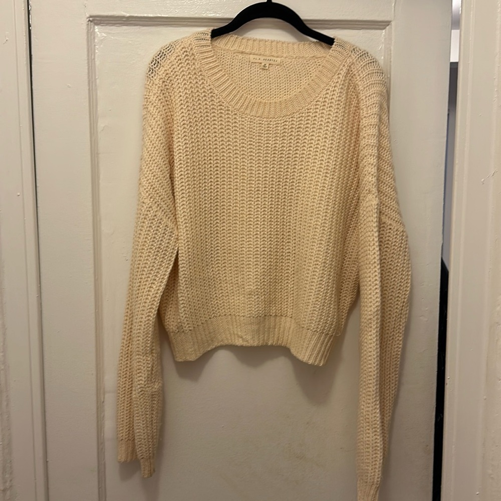 LA Hearts cream sweater